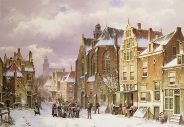 Snö i Amsterdam